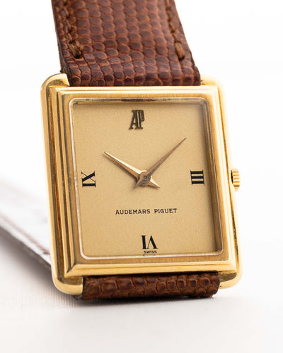 Audemars Piguet Square 18k Roman 1980s