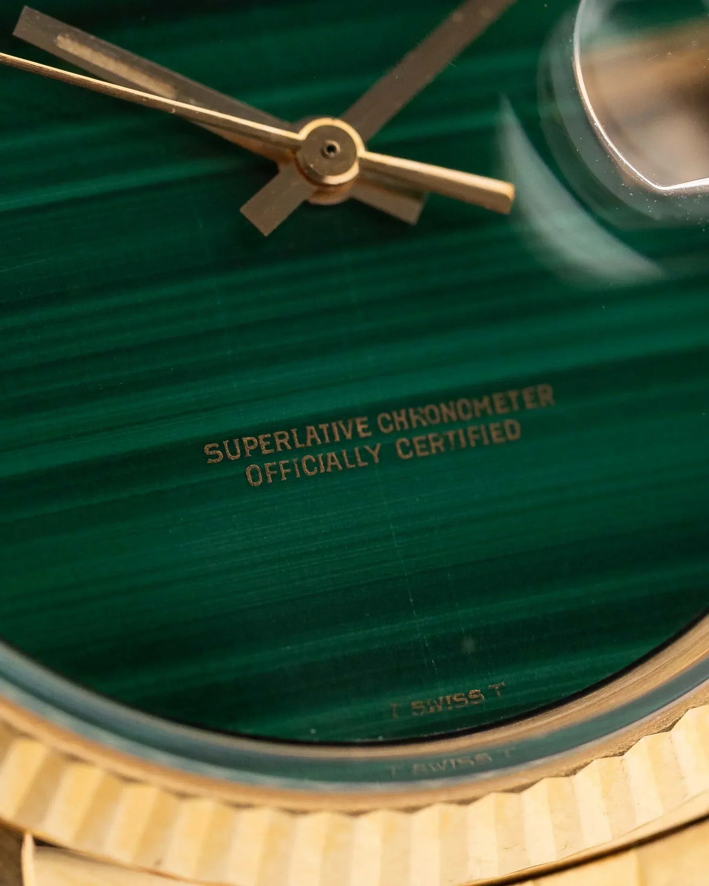 Rolex 1601 Datejust 18k Malachite 1968