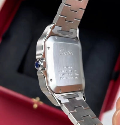 CARTIER SANTOS STAINLESS STEEL AUTOMATIC WATCH