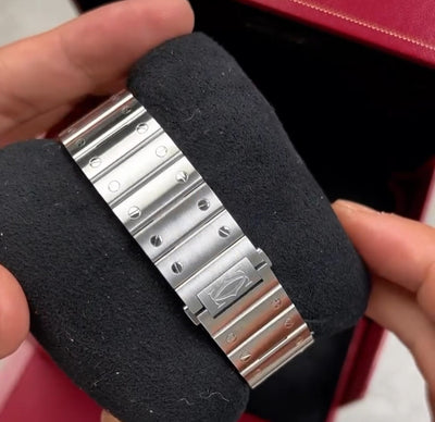 CARTIER SANTOS STAINLESS STEEL AUTOMATIC WATCH